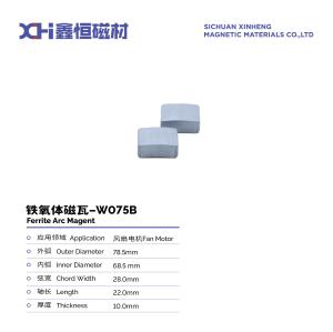 China High Coercive Strong Strontium Magnet Permanent Ferrite Magnet For Fan Motors W075B factory