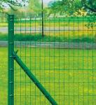 European PVC Coated Welded Wire Mesh Security Fencing Curved 50 X 100mm