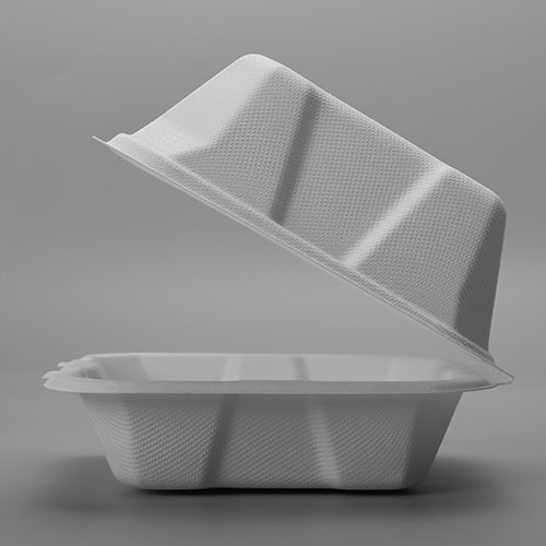 To Go 3 Compartment Microwavable Biodegradable Fast Food Takeaway Box Wholesale Catering Disposable Food Containers