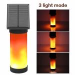 Solar Wall Lights Flickering Flames 102 LED Outdoor Decor Night Light