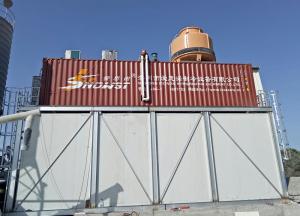 China Containerized Concrete Cooling System Ice Making Plant 30T factory