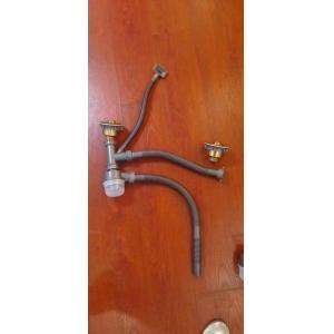 Gold Bronze Black Double Bowl Sink Undermount Handmade Kitchen Sink