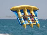 Inflatable flying banana boat