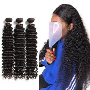 China 10A Grade Malaysian Hair Extensions For Women / Deep Wave Human Hair Bundles factory