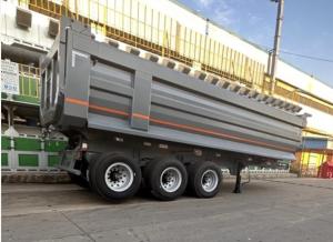 China 3 Axle Multi Funtion Flat Bed Van Type Trailer For Bulk Cement Cargo Fuel Oil factory