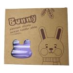 Baby Feeding Bpa Free Suction Plate Customized Rabbit Shape Food Grade