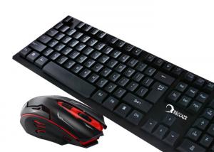 China Customized Layout Wireless Keyboard And Mouse Set Quiet Full Size ABS Upper Panel on sale