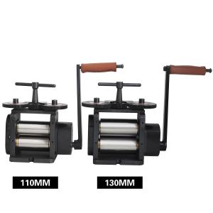 China 110/130mm Manual Jewellery Rolling Machine Adjustable Press Thickness factory