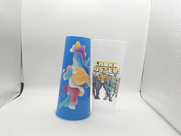 Iml Products 700Ml 24Oz Round Empty Milk Tea Beverge With In Mould Label Printing