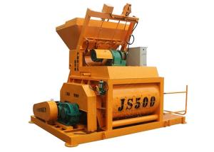 China JS500 Concrete Mixer Machine Electrical Double Shaft Foam Concrete Mixer factory