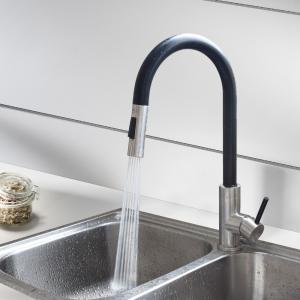 China Nano black color mixer Steel 304/316 material Kitchen tap Modern Shower Water Ways Kitchen faucet factory
