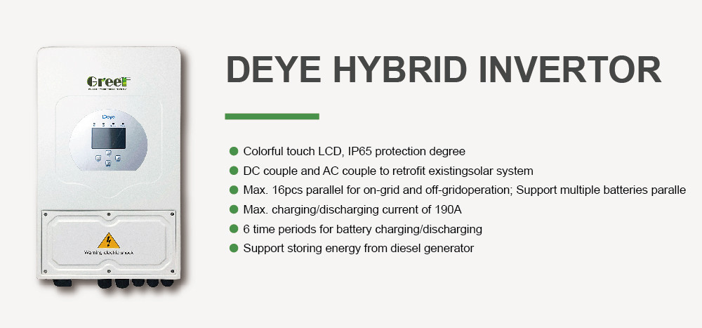 Mono Pv Module 10kw Hybrid Solar System Application In Plant