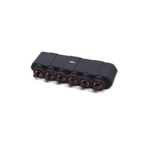 China Universal Car Switch Panel 6 Gang Electronic Light Wireless Aluminium Alloy Relay System factory