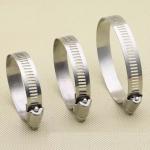 SS 304 Stainless Steel Metal American Hose Pipe Clip Zebra Worm Gear Screw Drive