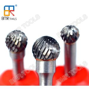 China BMR TOOLS Dia 16mm Tungsten Solid Carbide Rotary Burrs D Type Conical Ball Burrs factory
