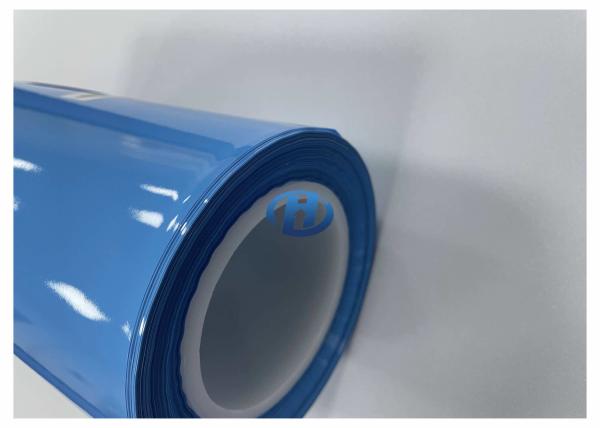 40 μm Blue HDPE Film UV Cured Silicone Coating Film Without Silicone Transfer No