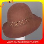 6090433 Sun Accessory customized winner fashion wool felt clothe hats, women