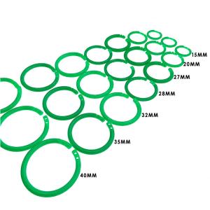 China Environmental Protection Double Buckle Opening Ring 18mm 22mm For Document Binding factory