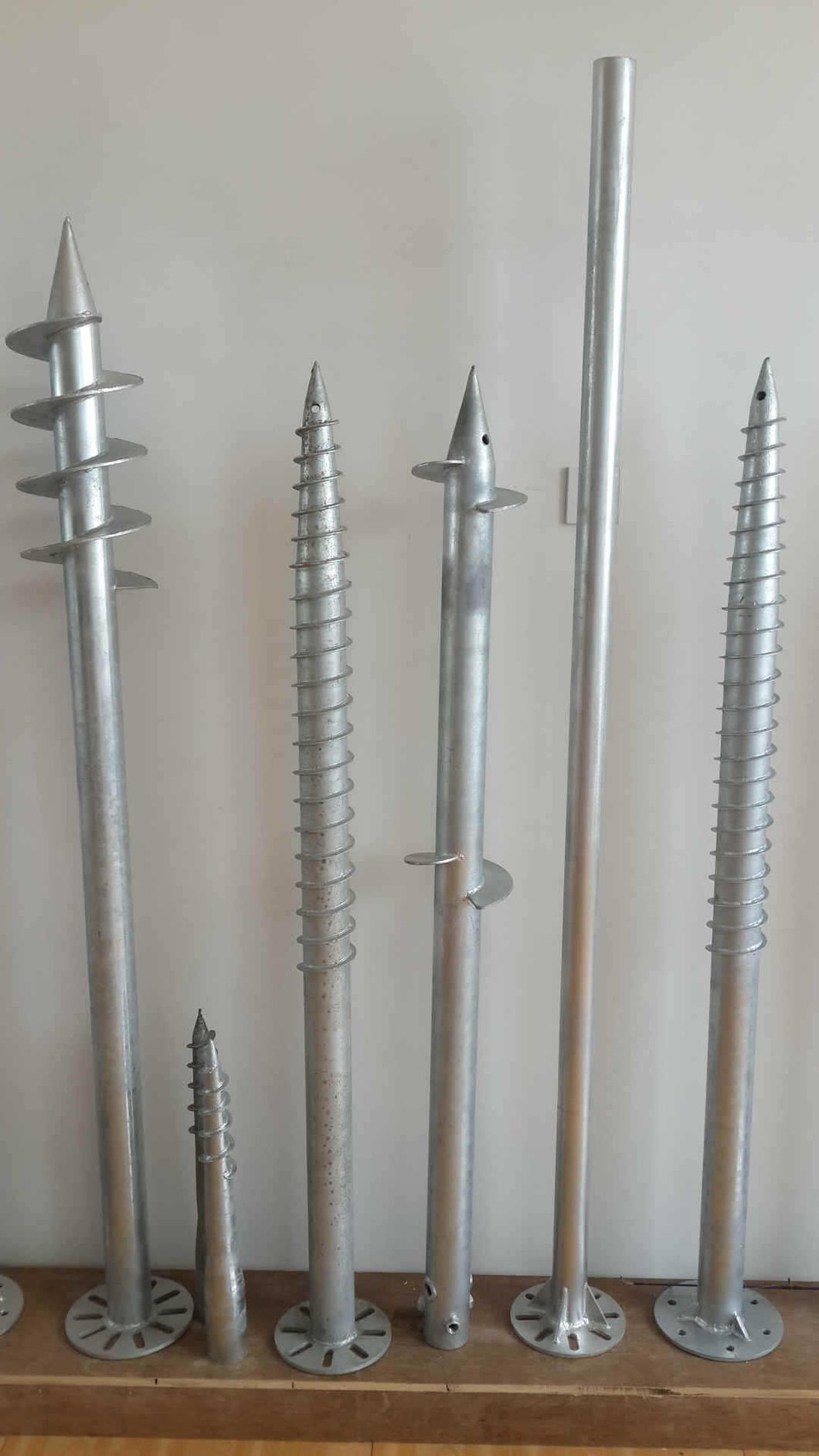 Rolled Steel Helical Anchors Screw Blade Pier for Solar Ground Mounting