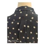Autumn Female Long Sleeve Floral Blouse And Shirt With Chest Pocket