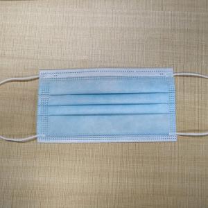 China 95 Grade Non Woven Fabric 3 Ply Blue Civil Protective Face Mask factory