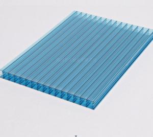 China 6mm 8mm 10mm Polycarbonate Hollow Sheet UV Extruded Clear Multiwall Greenhouse Roof Sheet factory