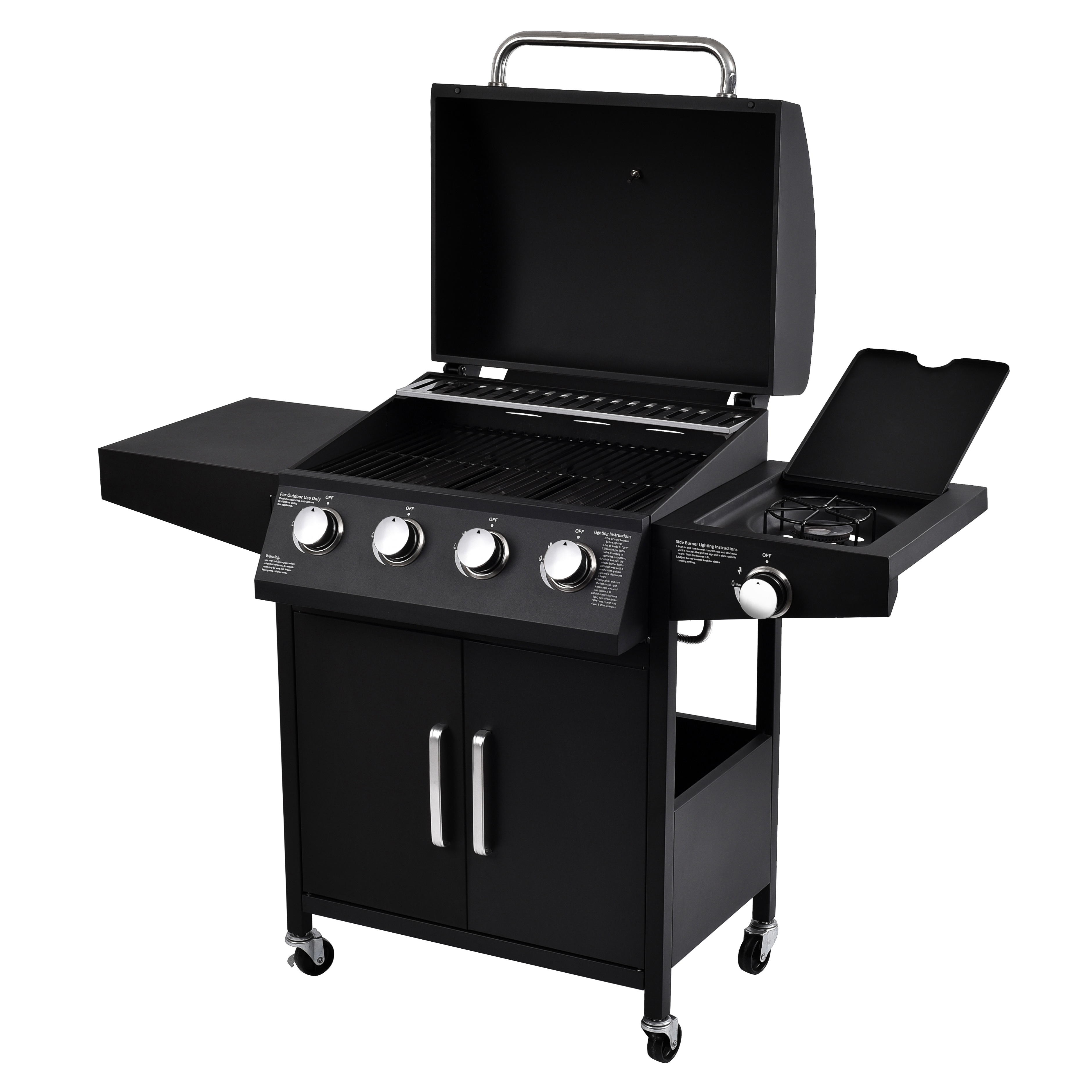 Outdoor Bbq Portable Kitchen Grill Barbecue Oven Grills for Parking Size 73*68*48