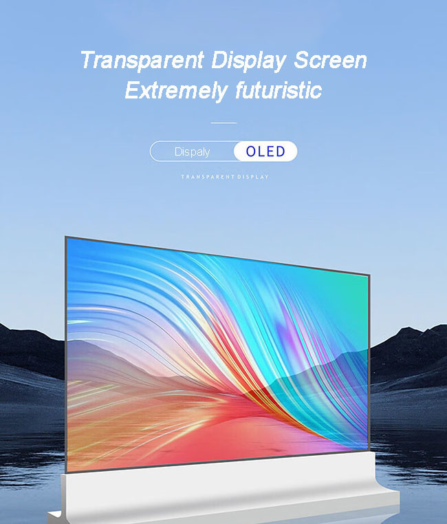 Interactive Touchscreen Transparent OLED Display For Retail And Business