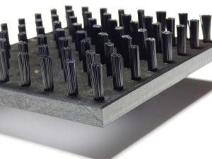 China Dustproof Panel Lath Brushes For CNC Deburring HDPE base factory
