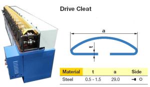 China C Drive Cleat Machine 25mm Adjustable Line Speed 10m/Min factory