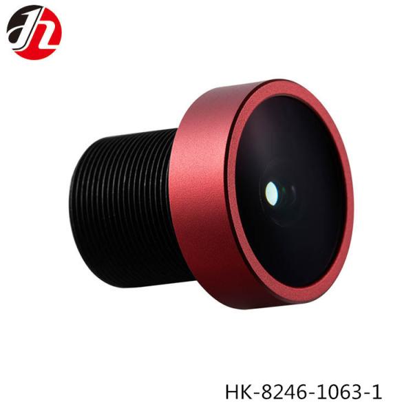 Black /Red F1.8 CS Mount Camera Lens , M12x0.5 CS Mount Wide Angle Lens DVR-