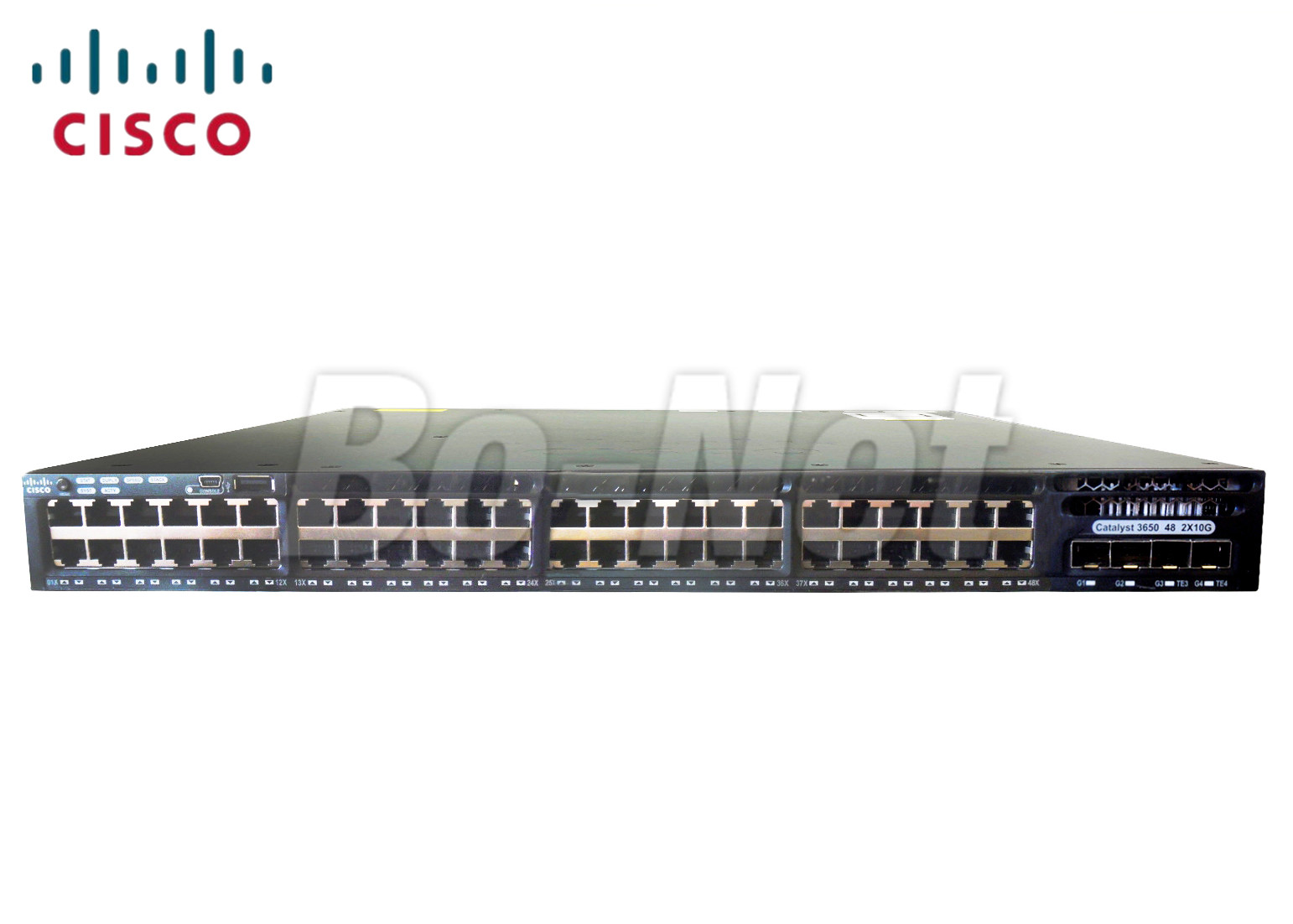LAN Base Cisco Gigabit Switch WS-C3650-48TD-L 48 Port Data 2x10G Uplink Network