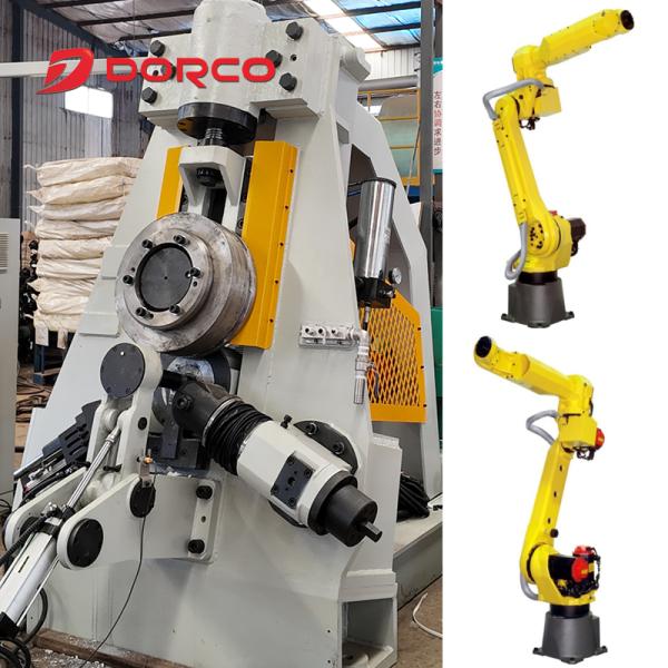 China Automated Vertical Ring Rolling Machine 240 Pieces/Hour KUKA210 Robot factory