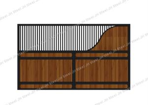 China Bamboo Slat Infill Grill Bars Prefabricated Horse Stalls factory