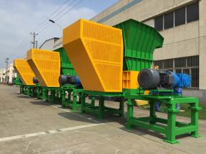 China 74 Blade Two Shaft Shredder , CE plastic drum shredder factory