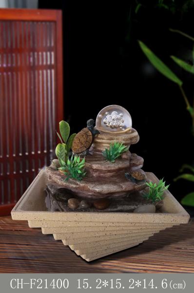 Tortoise Glass Ball Water Decoration Indoor