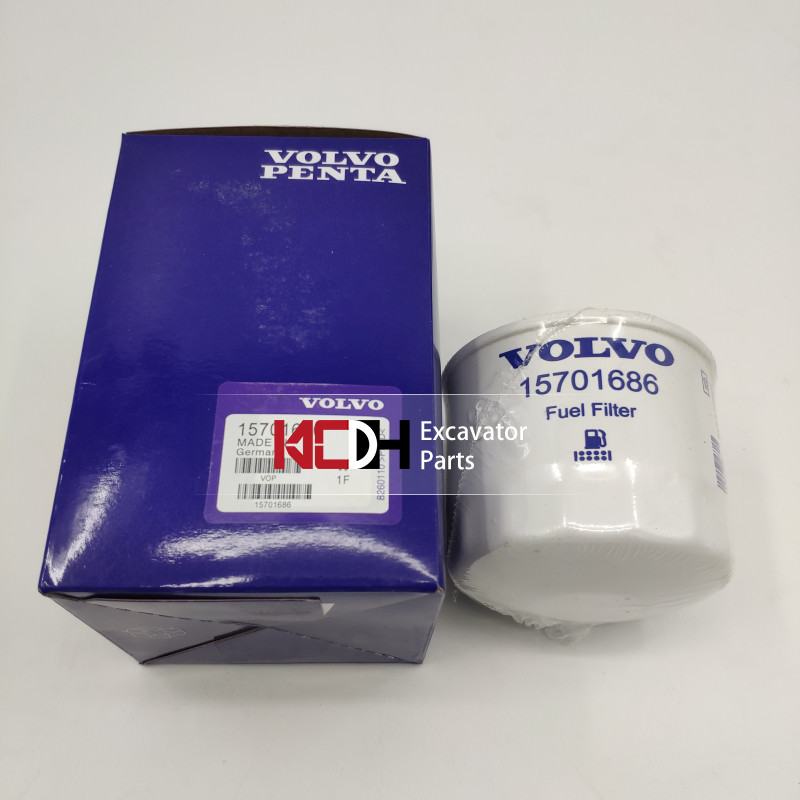 Excavator Engine Spare Parts Diesel Fuel Filter Element 15701686 For