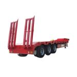 High Strength Flat Bed Trailer Telescopic Low Flatbed Truck Trailer Low Bed Semi