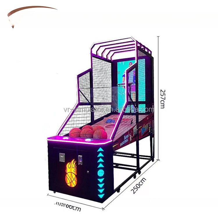 Luxury Commercial Basketball Arcade Game Coin Operated With HD Screen