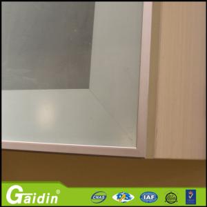 China wooodgrain glass insert bathroom kitchen cabinet aluminum door frame factory