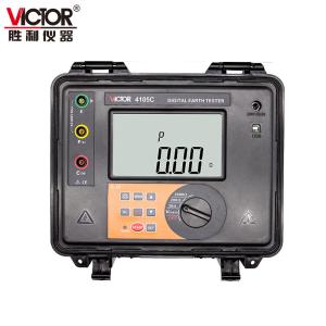 China IEC61557 VICTOR 4105C Digital Ground Resistance Tester factory