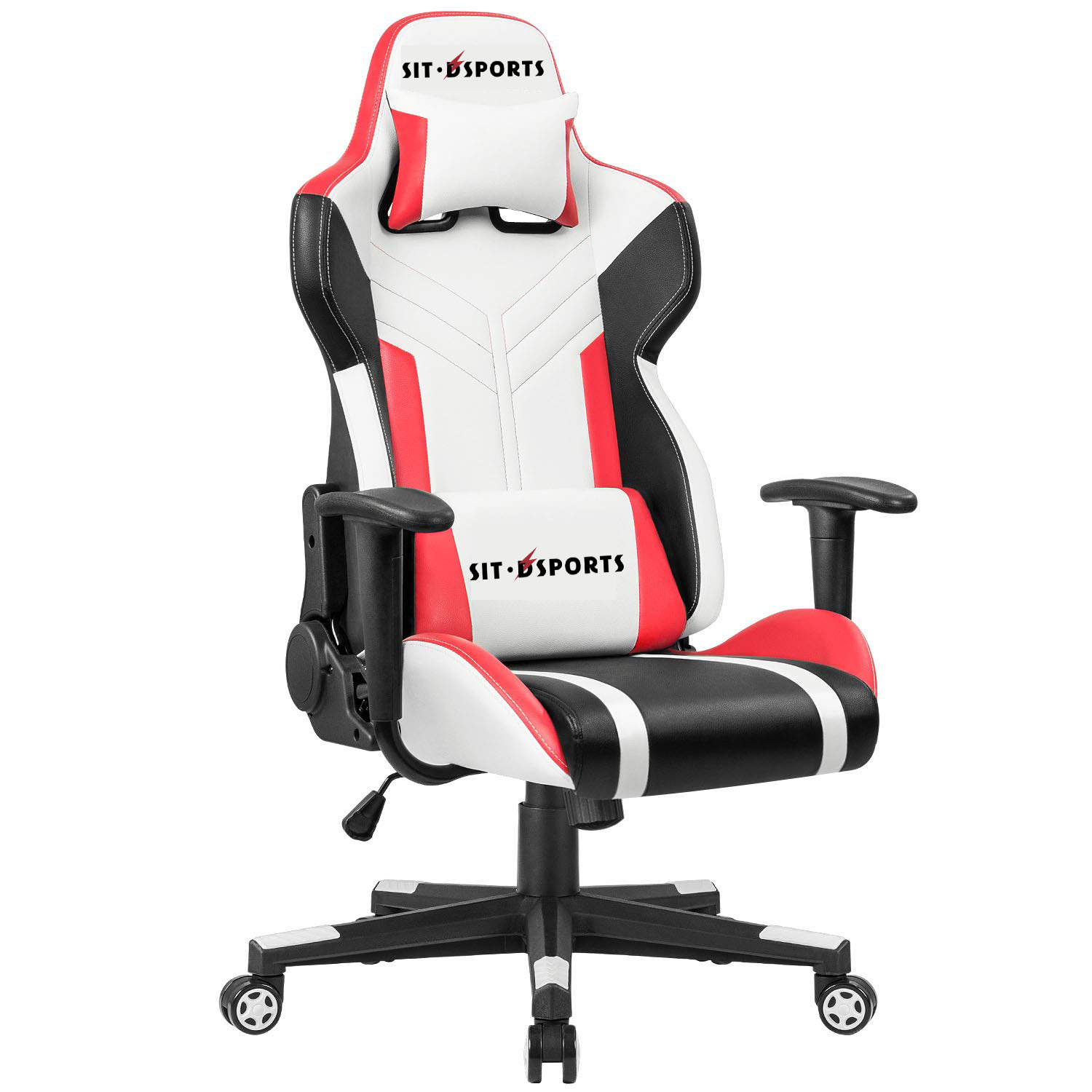 Comfortable White PU Leather Racing Gaming Chair for Professional E-sports Performance