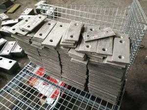 China Cr18 Feed Chute Liner Wear-resistant Castings AS2027 Hardness More Than HRC52 factory