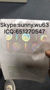 China Hawaii ID state overlay HI state hologram sticker factory