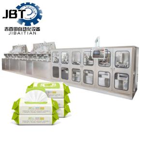 China Automatic Wet Tissue Making Machine for Flushable Wet Wipes Production factory