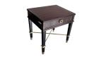 Ebony wood veneer dark finish wooden 5-star hotel night stand,hotel bedside