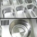 Ice Cream Refrigerated Display Cabinet Commercial Direct Cooling