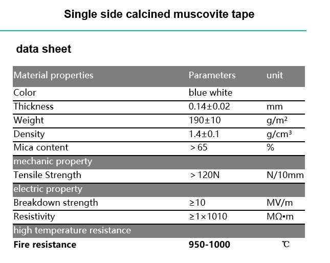 Single Sided Fire Resistant Mica Tape Roll For Power Cables / Underground Cables