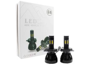 China G6 H4 Bright LED Car Headlights 48W 4800LM 6000K 9-36V DC 30000hrs Lifetime factory
