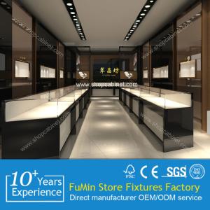 China floor standing jewelry display showcase factory